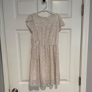 H&M Glittering Kids Dress in Cream